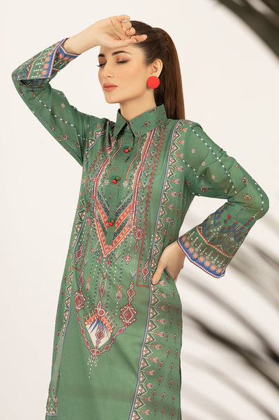 Unstitched 1 Piece Digital Printed Shirt - Diners