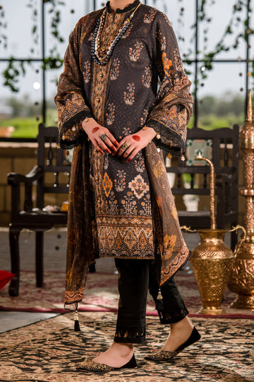 Unstitched Lawn 3 Pcs SKU: WU30424-B-MULTI - Diners