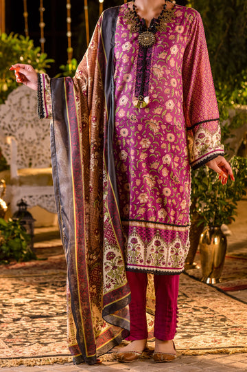Unstitched Lawn SKU: WU30426-MULTI (3 Pcs) - Diners