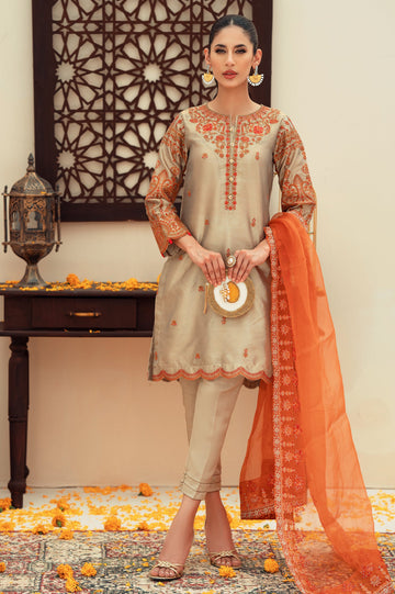 Women Stitched 3 Pcs Suit - Diners