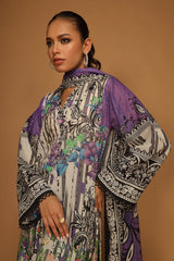 Unstitched 3 Pcs Lawn Printed Shirt, Printed Dupatta, Dyed Trouser - Diners