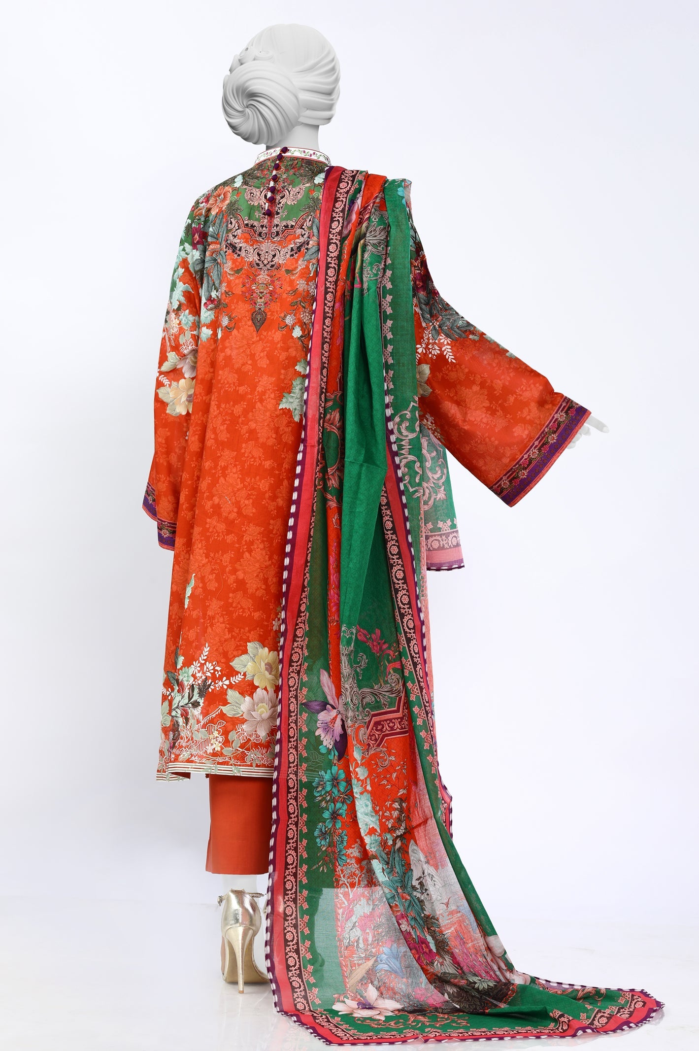 3PC Unstitched Lawn Printed Suit From Diners