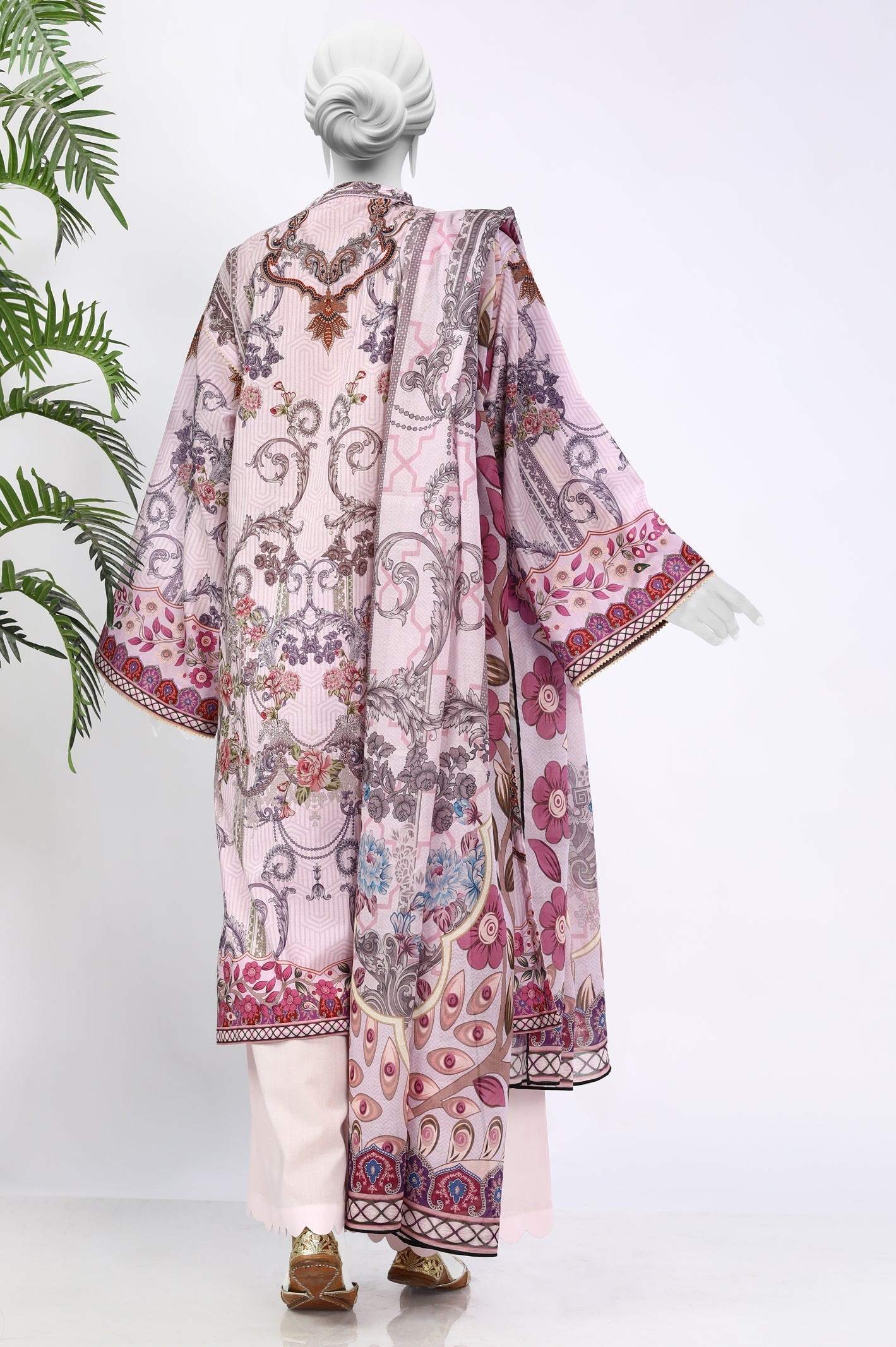 3PC Unstitched Lawn Printed Suit From Diners