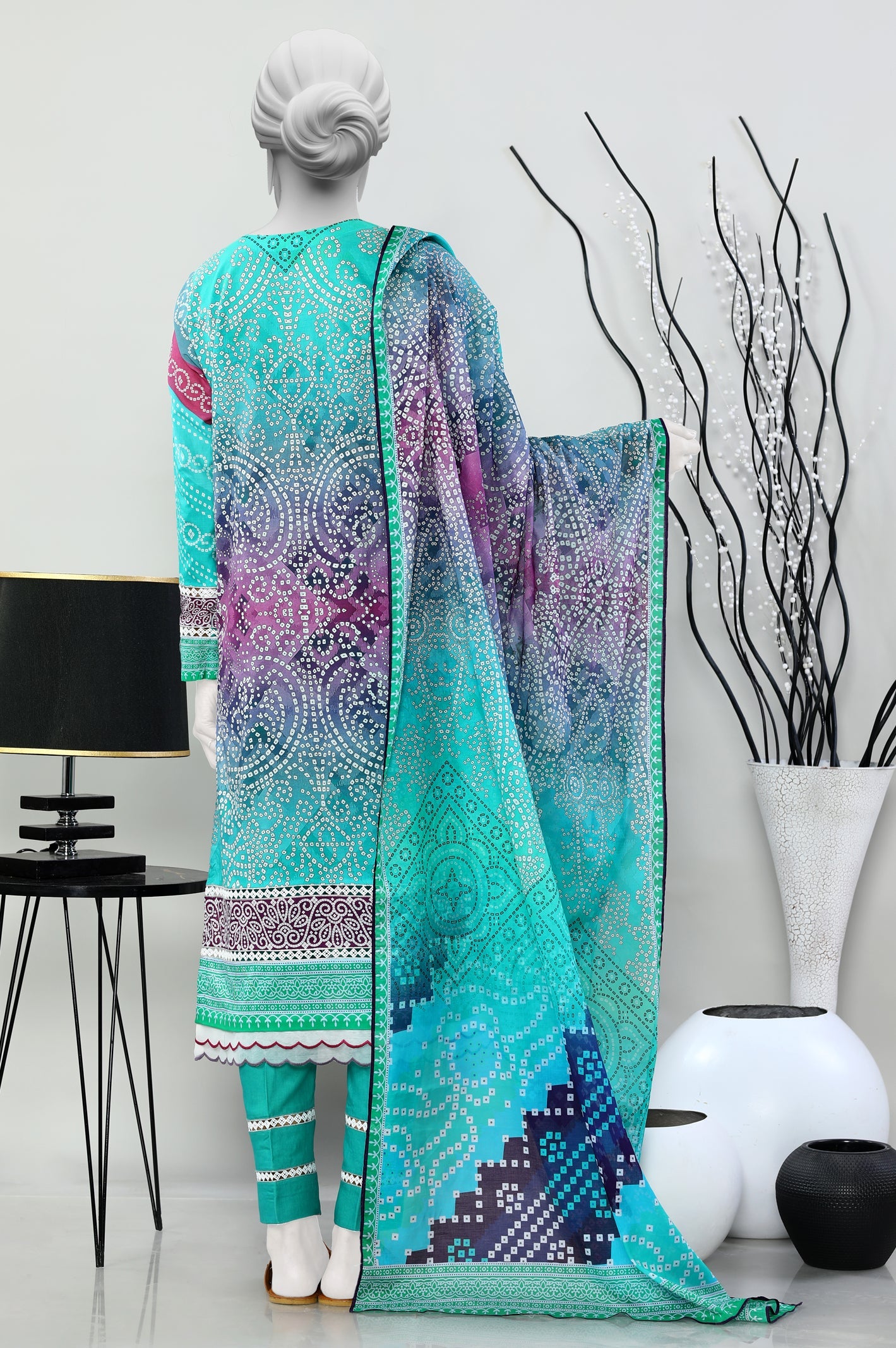 3PC Unstitched Lawn Printed Suit From Diners