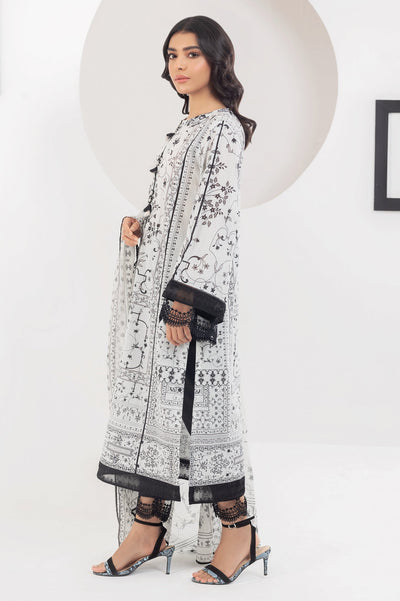 3PC Unstitched Lawn Printed Suit From Diners