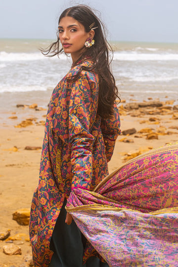 3PC Unstitched Cambric Printed