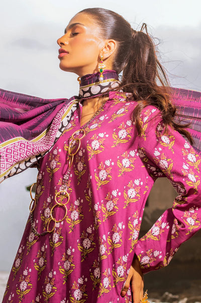 3PC Unstitched Cambric Printed Suit From Diners