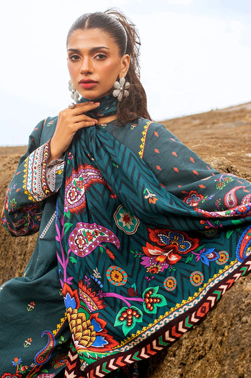 3PC Unstitched Cambric Printed