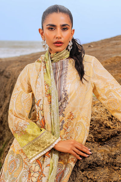 3PC Unstitched Cambric Printed Suit From Diners