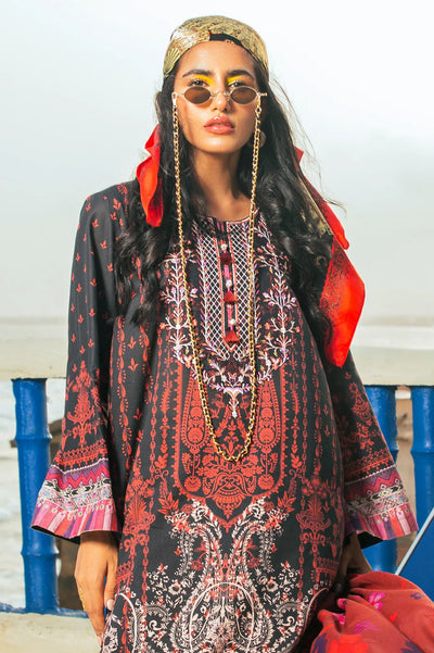 3PC Unstitched Cambric Printed Suit From Diners