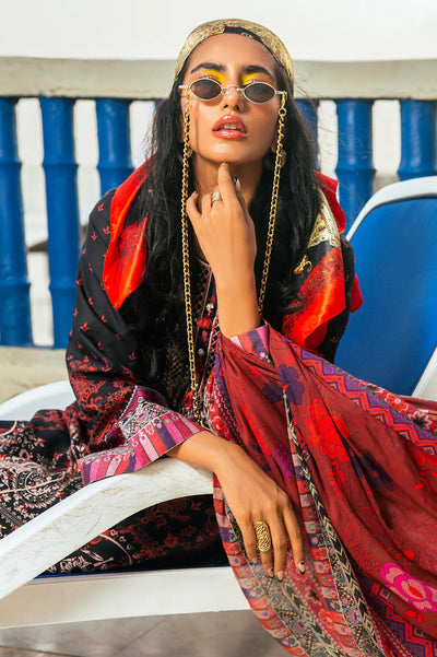 3PC Unstitched Cambric Printed Suit From Diners