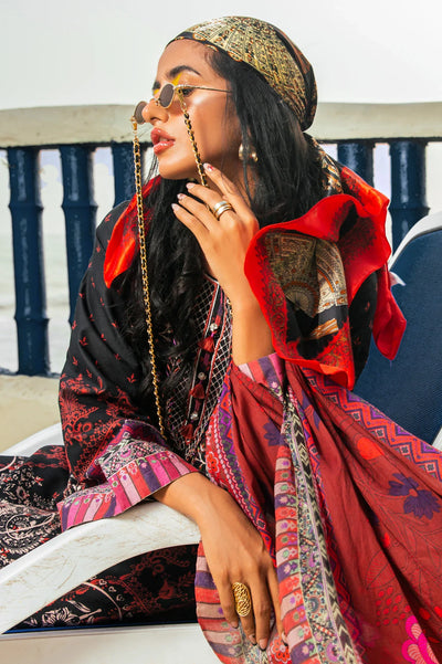 3PC Unstitched Cambric Printed Suit From Diners