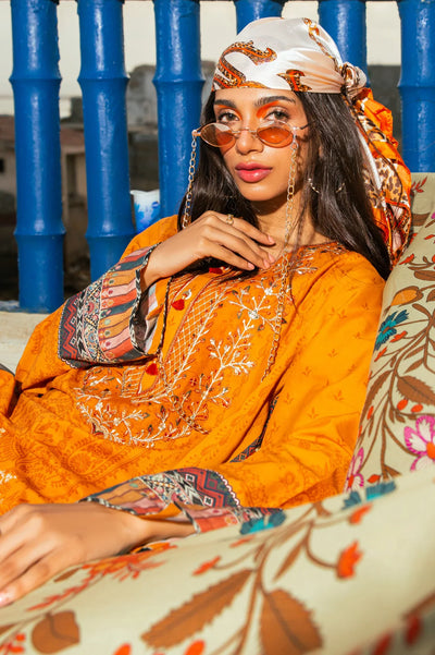 3PC Unstitched Cambric Printed Suit From Diners