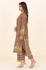 Unstitched 2 Piece Lawn Printed Shirt & Lawn Printed Dupatta - Diners