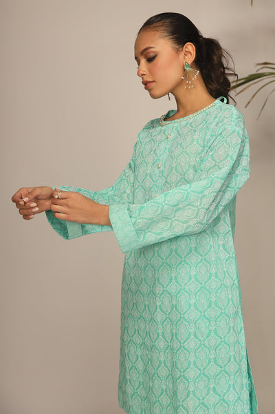 Unstitched 2 Pcs Lawn Printed Shirt & Printed Trouser - Diners