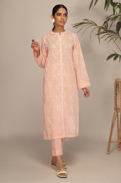 Unstitched 2 Pcs Lawn Printed Shirt & Printed Trouser - Diners