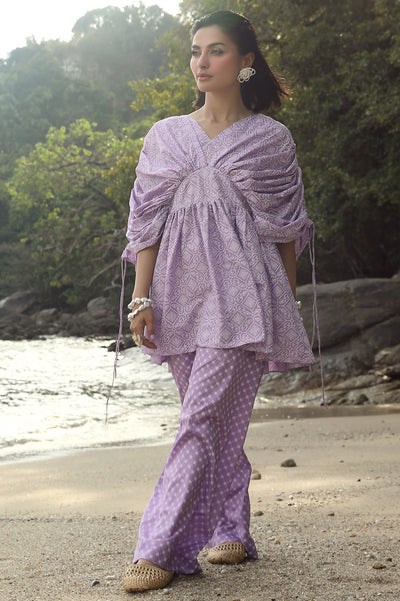 Unstitched 2 Pcs Lawn Printed Shirt & Printed Trouser - Diners