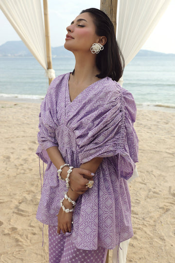 Unstitched 2 Pcs Lawn Printed Shirt & Printed Trouser - Diners