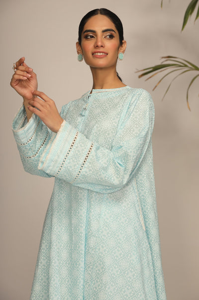 Unstitched 2 Pcs Lawn Printed Shirt & Printed Trouser - Diners