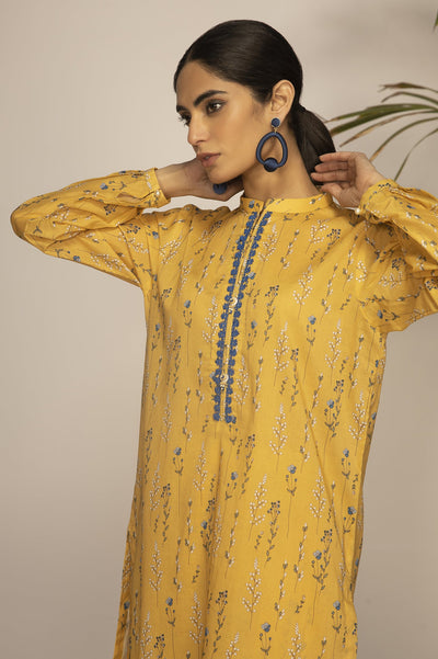 Unstitched 2 Pcs Lawn Printed Shirt & Printed Trouser - Diners