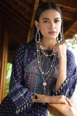 Unstitched 2 Pcs Digital Printed Shirt & Printed Trouser - Diners