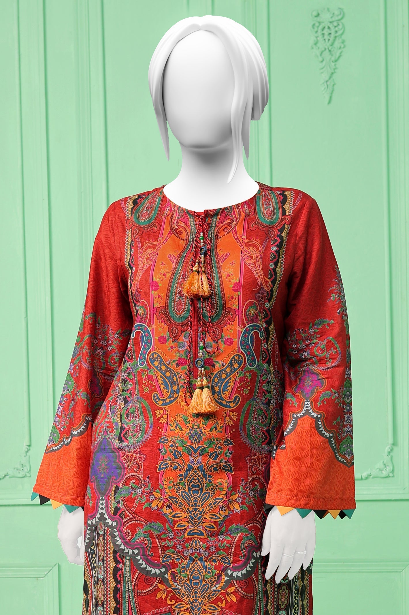 2PC Unstitched Lawn Printed Suit From Diners