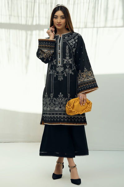 Women Stitched Kurti SKU: WKL0960-BLACK - Diners