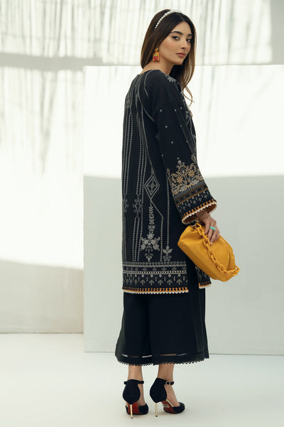 Women Stitched Kurti SKU: WKL0960-BLACK - Diners